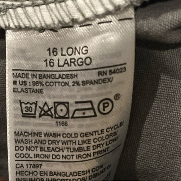 Old Navy Womens 16L 95% Cotton Maternity Bootcut Full Panel Blue Stretch Pockets - Picture 8 of 8